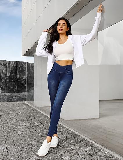 Pull-On Stretchy Jeans for Women High-Waisted Skinny